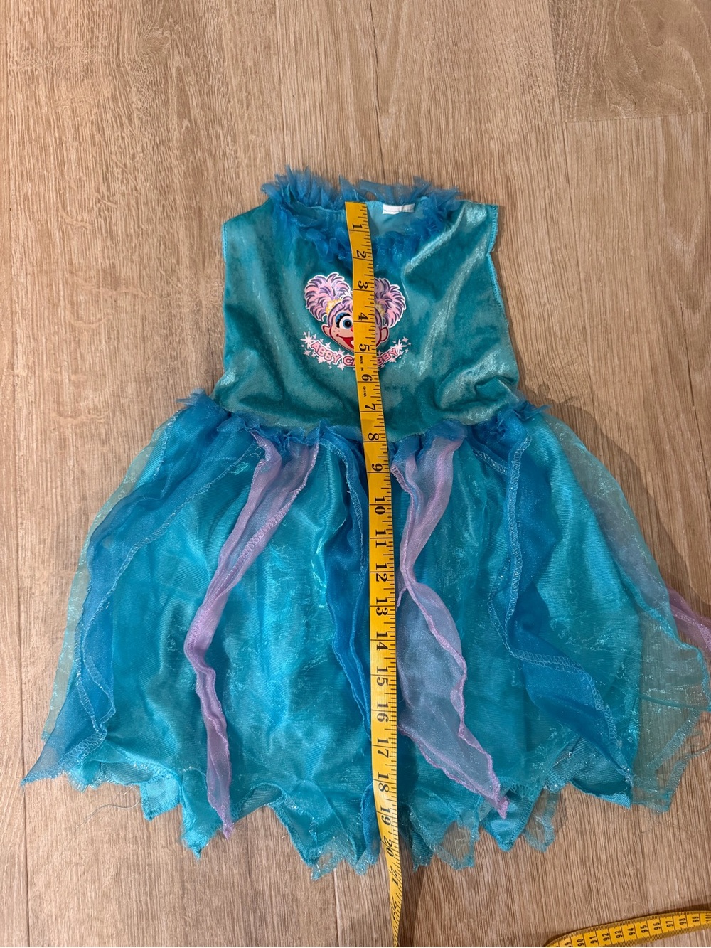 Kids Abby Cadabby Seasame Street Fairy Costume with Pink Wings, Wand & Headband - Picture 6 of 12